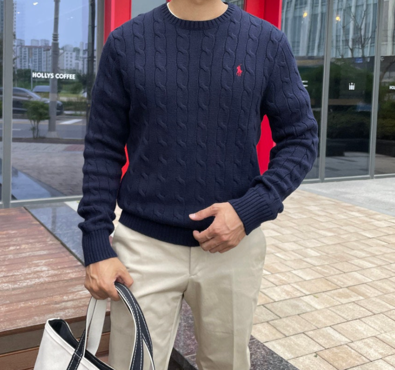 POLO Cable-Knit COTTON - For Men