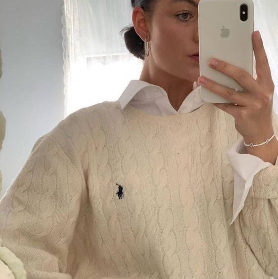 POLO Cable-Knit COTTON - For Women