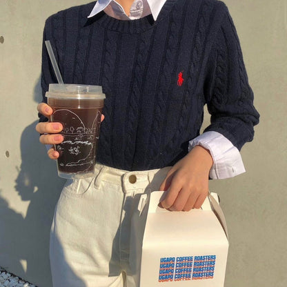 POLO Cable-Knit COTTON - For Women